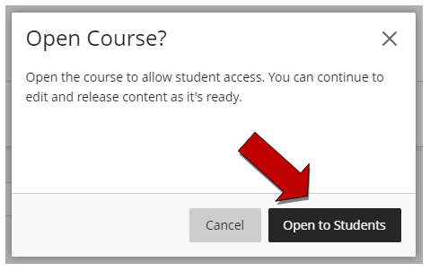 Click 'open to students'